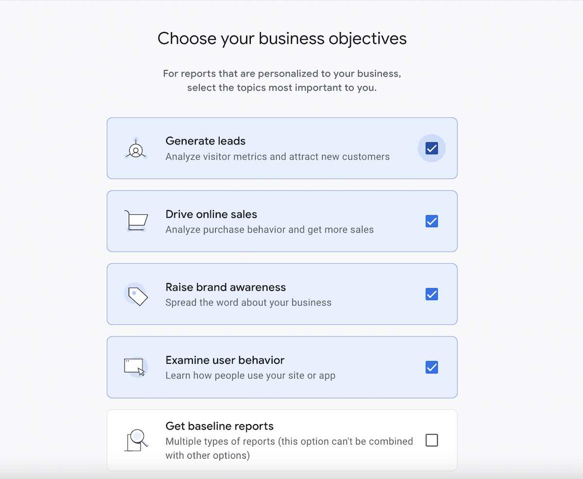 google business objectives